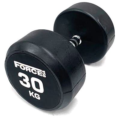30kg Force USA Commercial Round Rubber Dumbbell - Brand New - RRP $165