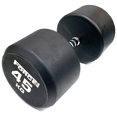 45kg Force USA Commercial Round Rubber Dumbbell - Brand New - RRP$ 247.5