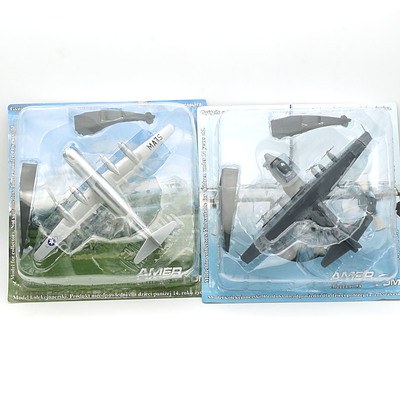 Two Amercom 1:200 Model Planes, Including Boeing C-97A Stratofreigter and Lockheed AC-130A
