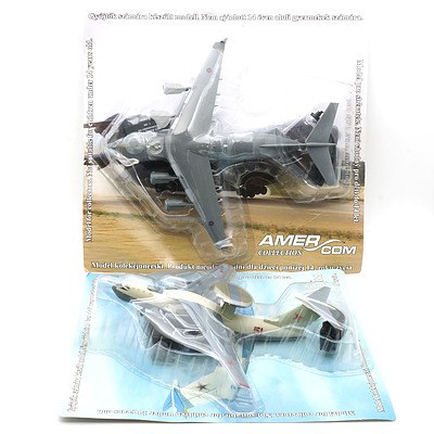 Two Amercom 1:200 Model Planes, Including Boeing C-17A Globemaster III and Beriev A-50M Maintstay