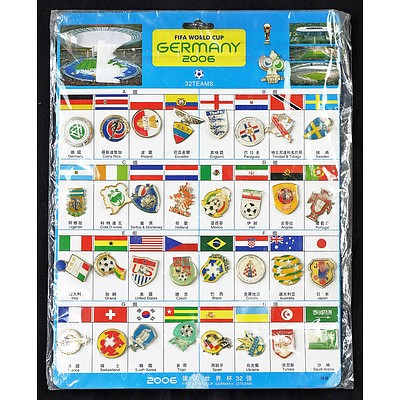 Fifa World Cup Germany 2006 32 Pin Team Set Including Australia, Angola and Mexico