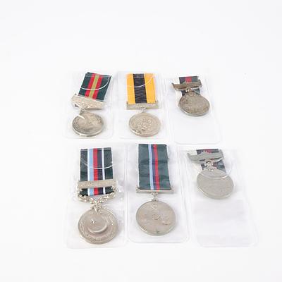 Approximately 30 Medals Mostly Middle Eastern, Including Arabian Resolution Day Jubilee Medal, 1990, Medal of Hijri, 1979 and More