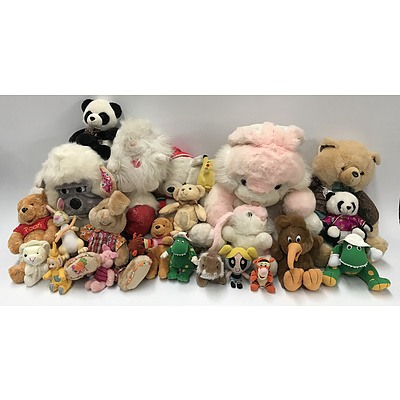Large Assortment of Plush Toys