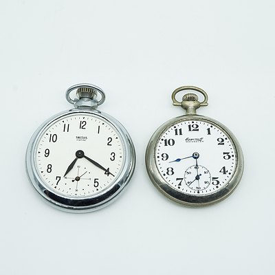 Two Vintage Pocket Watches, Including Smiths Empire and Ingersoll Waterbury
