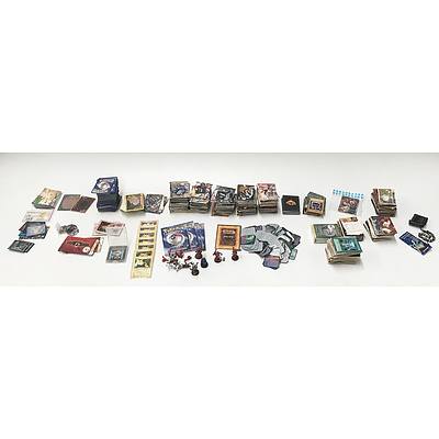 Large Group of Collectible Cards Including,  Pokemon, Magic the Gathering, TMNT , Yu-Gi-Oh , NFL, Middle Earth the Dragons, and More.
