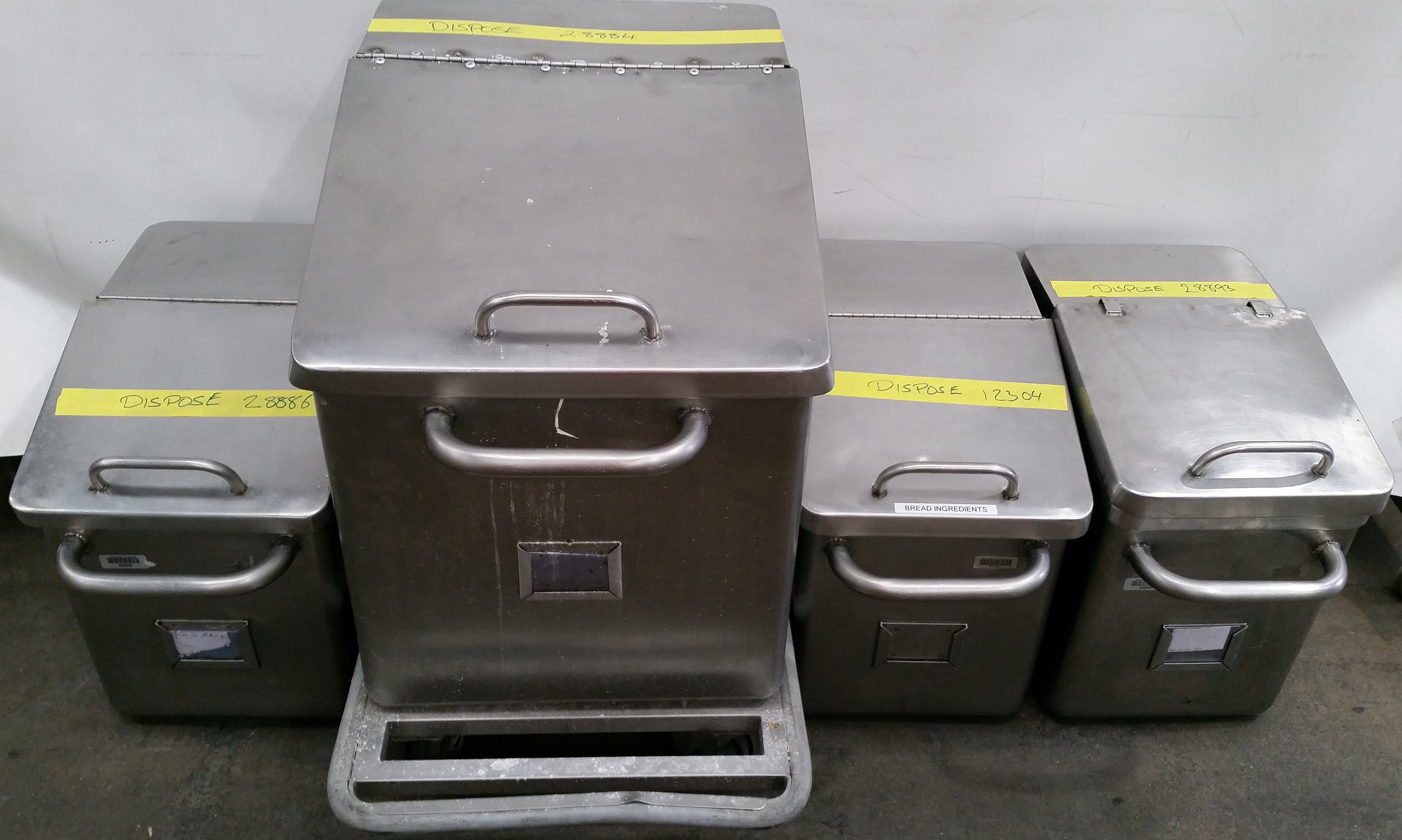 Stainless Steel Food Bins Lot Of Lot 1105421 ALLBIDS   31709 13 