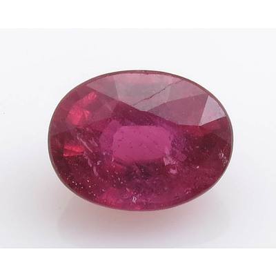 Natural Ruby, Facetted, Enhanced