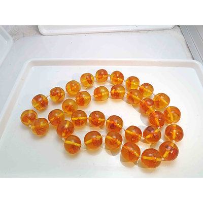 Polybern Amber Composite Necklace