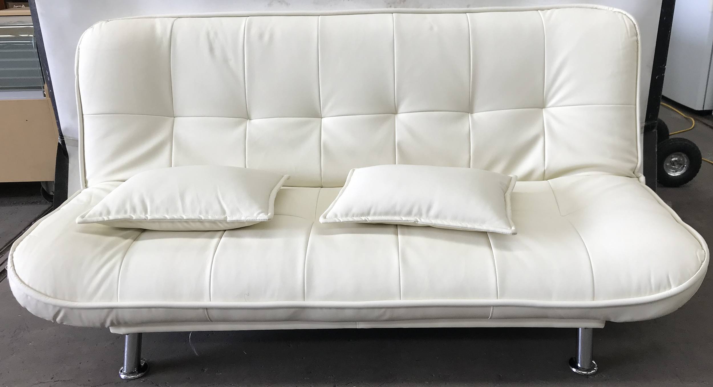 White Faux Leather Sofa Bed Lot 1113459 ALLBIDS   31713 20.JPG