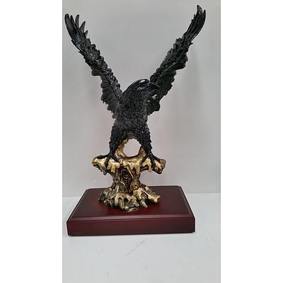 Composite eagle statue