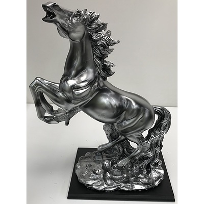 Composite horse statue