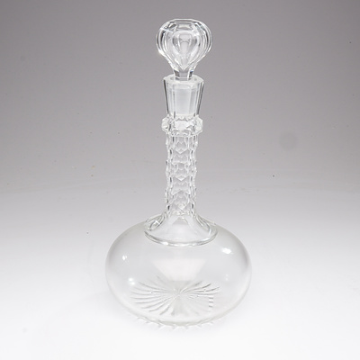 Antique Cut Glass Sherry Decanter and Stopper
