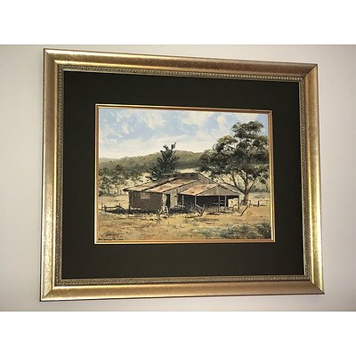 Kevin Maguire (Active 1970s/80s) Two Artworks, Australian Pastoral Landscapes, Oil on Canvas Board