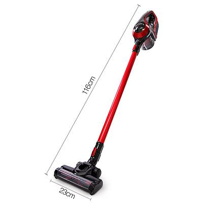 Cordless Stick Vacuum Cleaner - Black and Red