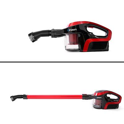 Cordless Stick Vacuum Cleaner - Black and Red