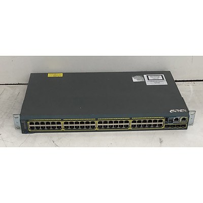 Cisco Catalyst (WS-C2960S-48TS-L V04) 2960-S Series 48-Port Gigabit Managed Switch