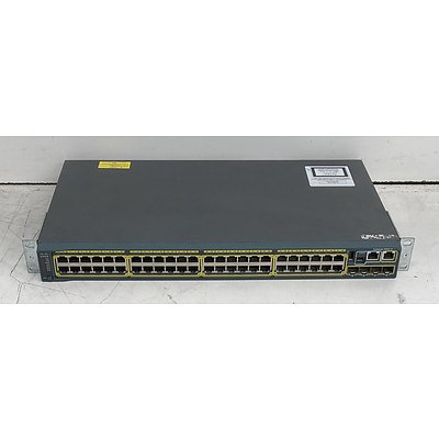 Cisco Catalyst (WS-C2960S-48TS-L V04) 2960-S Series 48-Port Gigabit Managed Switch