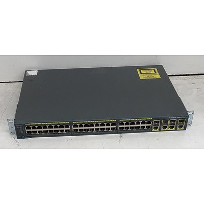 Cisco Catalyst (WS-C2960G-48TC-L V04) 2960G Series 48-Port Gigabit Managed Switch