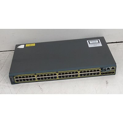 Cisco Catalyst (WS-C2960S-48TS-L V06) 2960-S Series 48-Port Gigabit Managed Switch