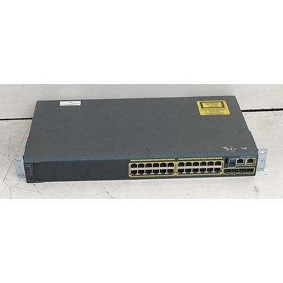 Cisco Catalyst (WS-C2960S-24TS-L V02) 2960-S Series 24-Port Gigabit Managed Switch