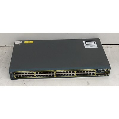 Cisco Catalyst (WS-C2960S-48TS-L V06) 2960-S Series 48-Port Gigabit Managed Switch