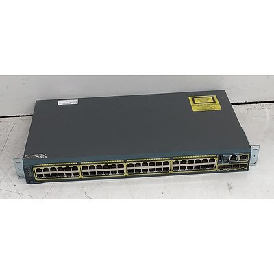 Cisco Catalyst (WS-C2960S-48TS-L V02) 2960-S Series 48-Port Gigabit Managed Switch