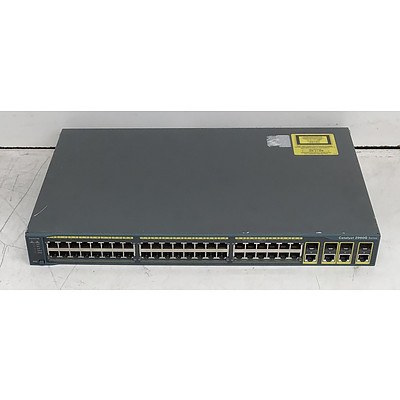 Cisco Catalyst (WS-C2960G-48TC-L V04) 2960G Series 48-Port Gigabit Managed Switch