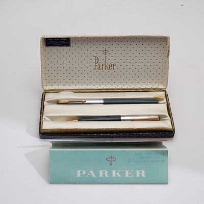 Vintage Parker 51 Pen Pencil and Jotter Ballpoint Pens in Original Box