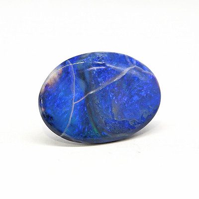Dark Solid Opal Blue Play of Colour, 22.30ct