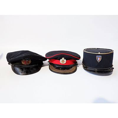 French Gendarmes Cap, Naval Cap and Another Cap