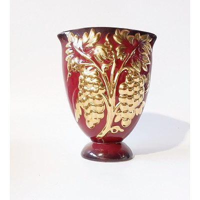 Group of Ceramic Items One Brass Vase Including Lietzen Austrian Vase, H.K.Tunstall Amphora Vase and More