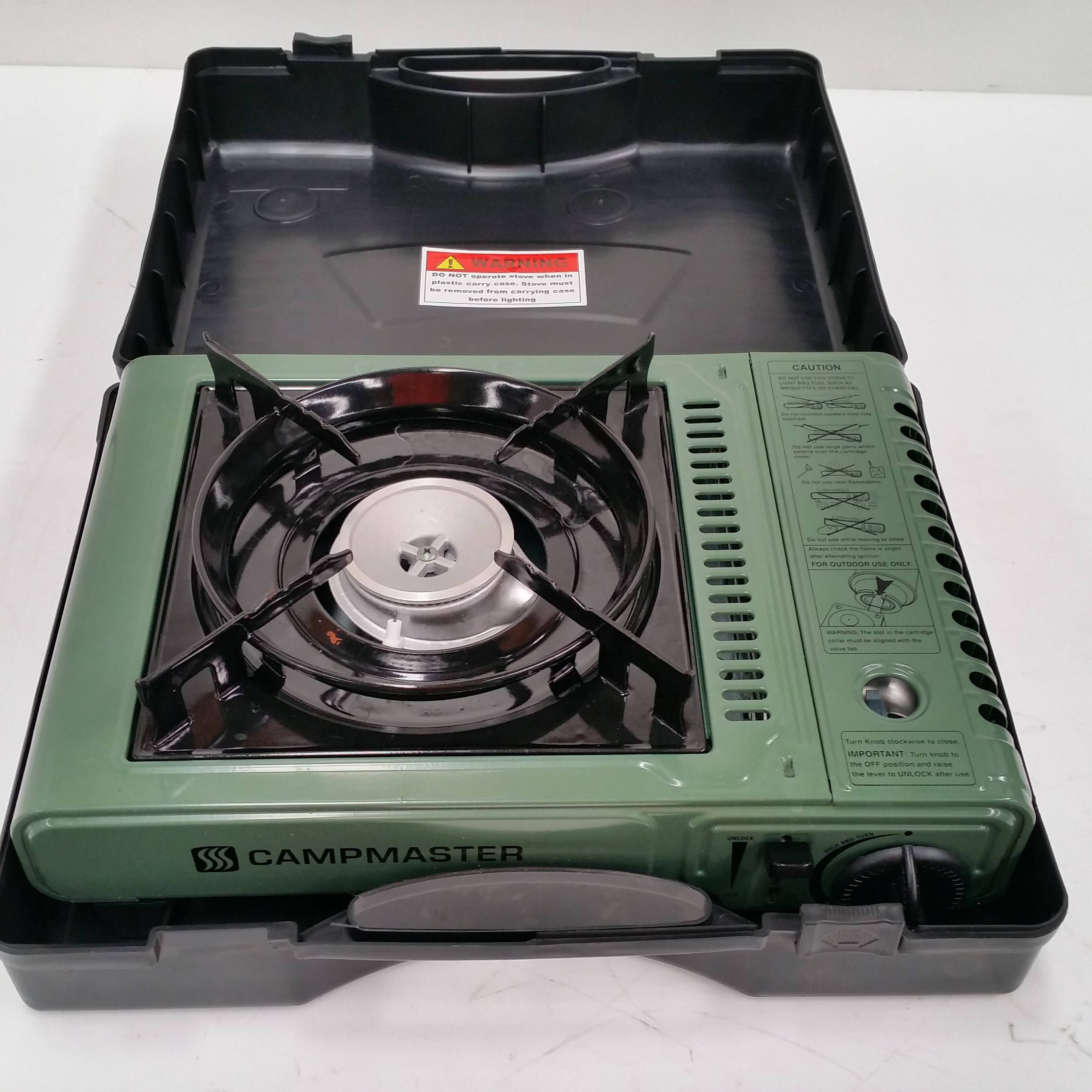 CampMaster Butane Can Gas Stove Lot 1113738 ALLBIDS