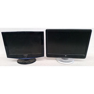 Samsung LA19R71B 19-Inch LCD TV & HP v220 21-Inch LCD Monitor