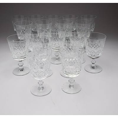 18 Lead Crystal Wine Glasses