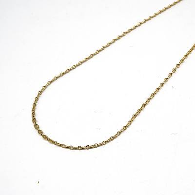 18ct Yellow Gold 'Gucci' Style Chain, 8.2g