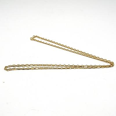 18ct Yellow Gold 'Gucci' Style Chain, 8.2g