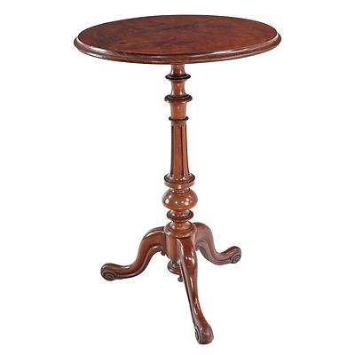 Victorian Walnut Wine or Lamp Table Circa 1880
