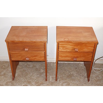 Pair of Bespoke Bedside Tables with Dovetail Joints