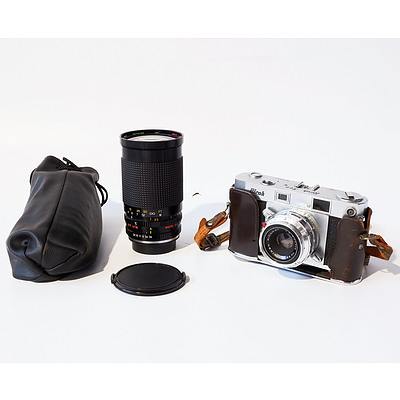 Ricoh 500 Camera and Macro Zoom Lens 35-200mm 1:3.8-5.3