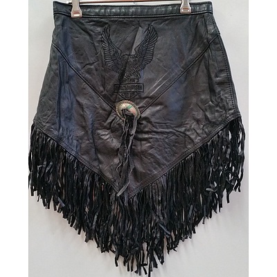 Harley Davidson Women's Leather Skirt