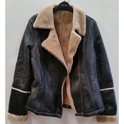 RM William's Women's Sheepskin Leather Jacket - Size 16