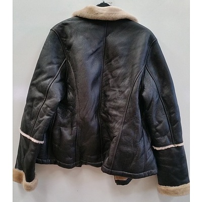 RM William's Women's Sheepskin Leather Jacket - Size 16