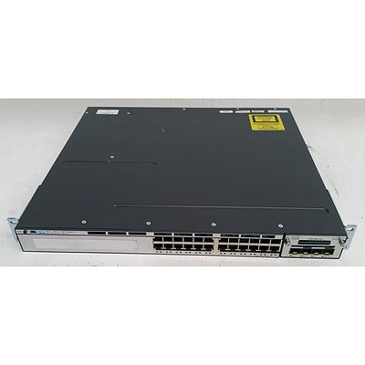 Cisco Catalyst (WS-C3750X-24T-S V01) 3750-X Series 24-Port Gigabit Managed Switch