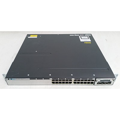 Cisco Catalyst (WS-C3750X-24T-S V05) 3750-X Series 24-Port Gigabit Managed Switch