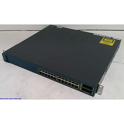 Cisco Catalyst (WS-C3560E-24PD-S V03) 3560-E Series PoE-24 24-Port Gigabit Managed Switch