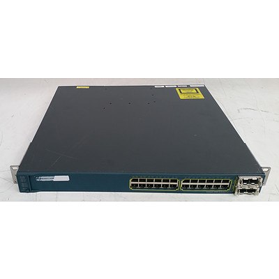 Cisco Catalyst (WS-C3560E-24PD-S V03) 3560-E Series PoE-24 24-Port Gigabit Managed Switch