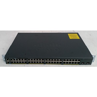 Cisco Catalyst (WS-C2960X-48TD-L V06) 2960-X Series 48-Port Gigabit Managed Switch