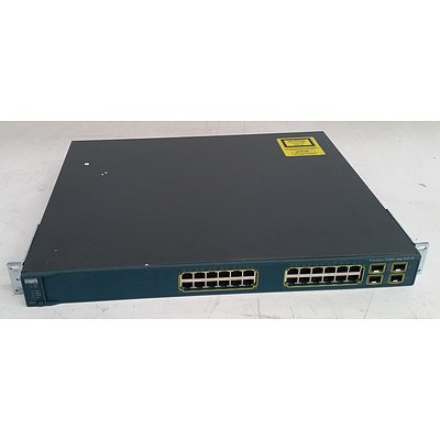 Cisco (WS-C3560G-24PS-S V06) Catalyst 3560G Series PoE-24 24-Port Gigabit Managed Switch