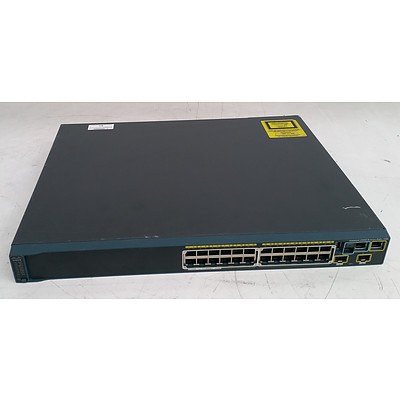 Cisco Catalyst (WS-C2960S-24PD-L V02) 2960-S Series PoE+ 10G 24-Port Gigabit Managed Switch