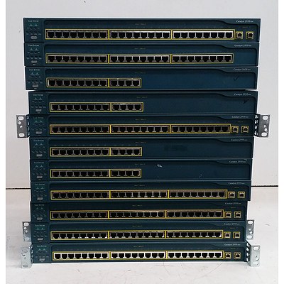 Cisco Catalyst 2950 Series Ethernet Switches - Lot of 11